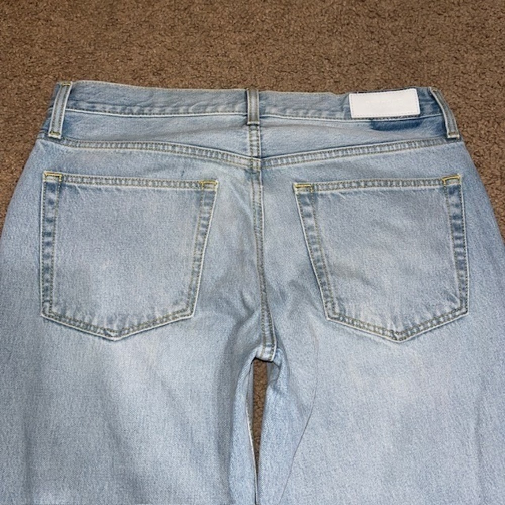 RE/DONE Mid‎ Rise Wide Leg Jeans Mojave Light Wash Blue 28 - Picture 5 of 8